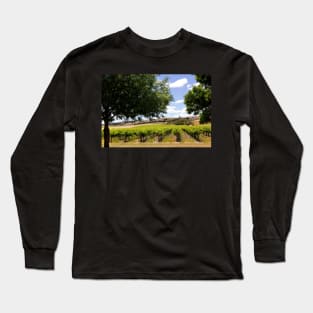 Australian Vineyard Landscape Long Sleeve T-Shirt